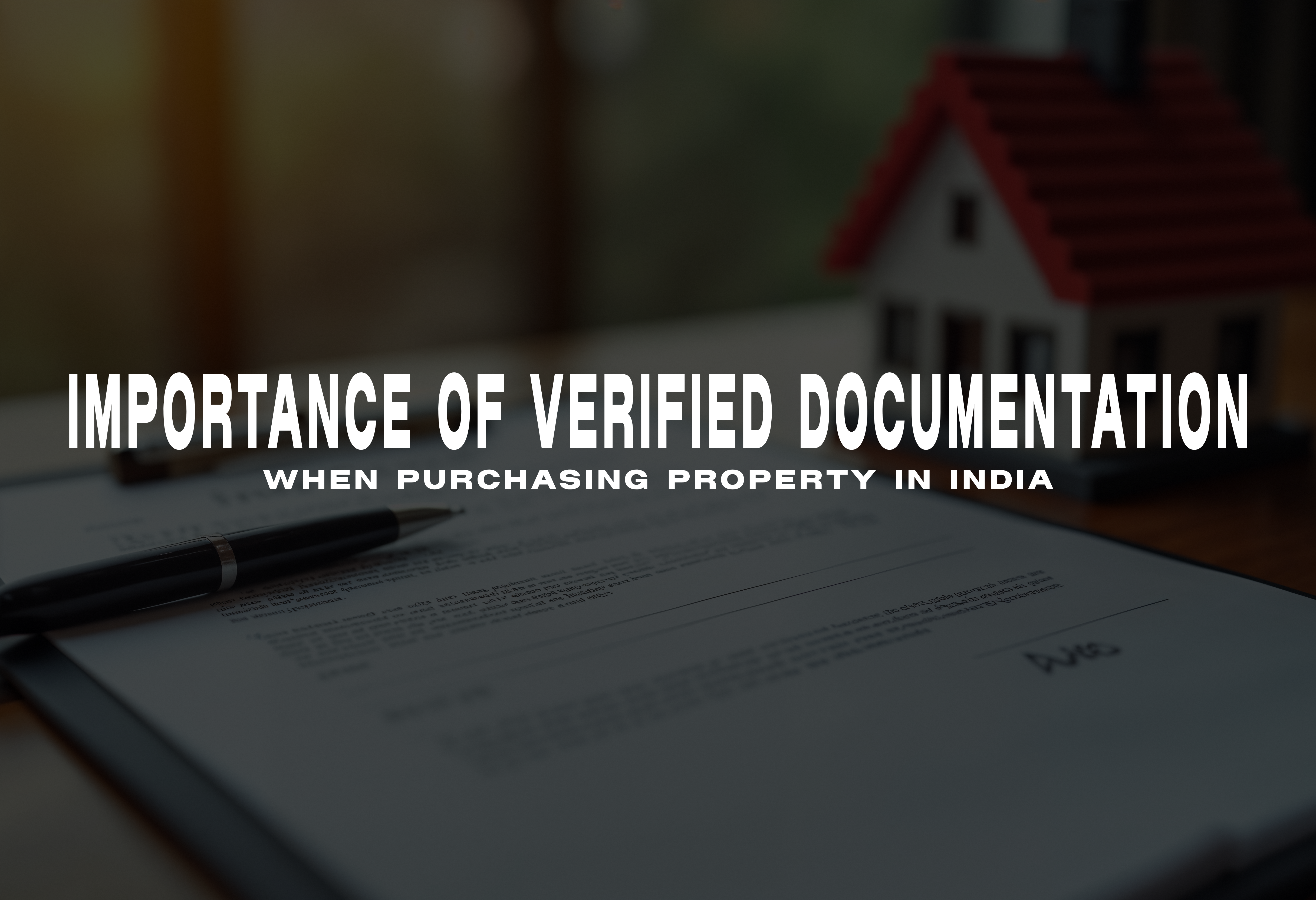 The Importance of Verified Documentation When Purchasing Property in India